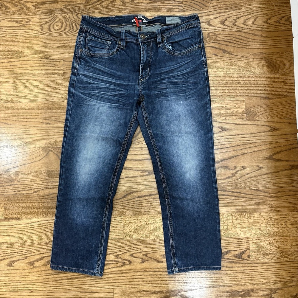 Parasuco Demin Jeans Men's 34W 32L Slim Fit Dark Blue Wash - Excellent condition - Picture 7 of 7
